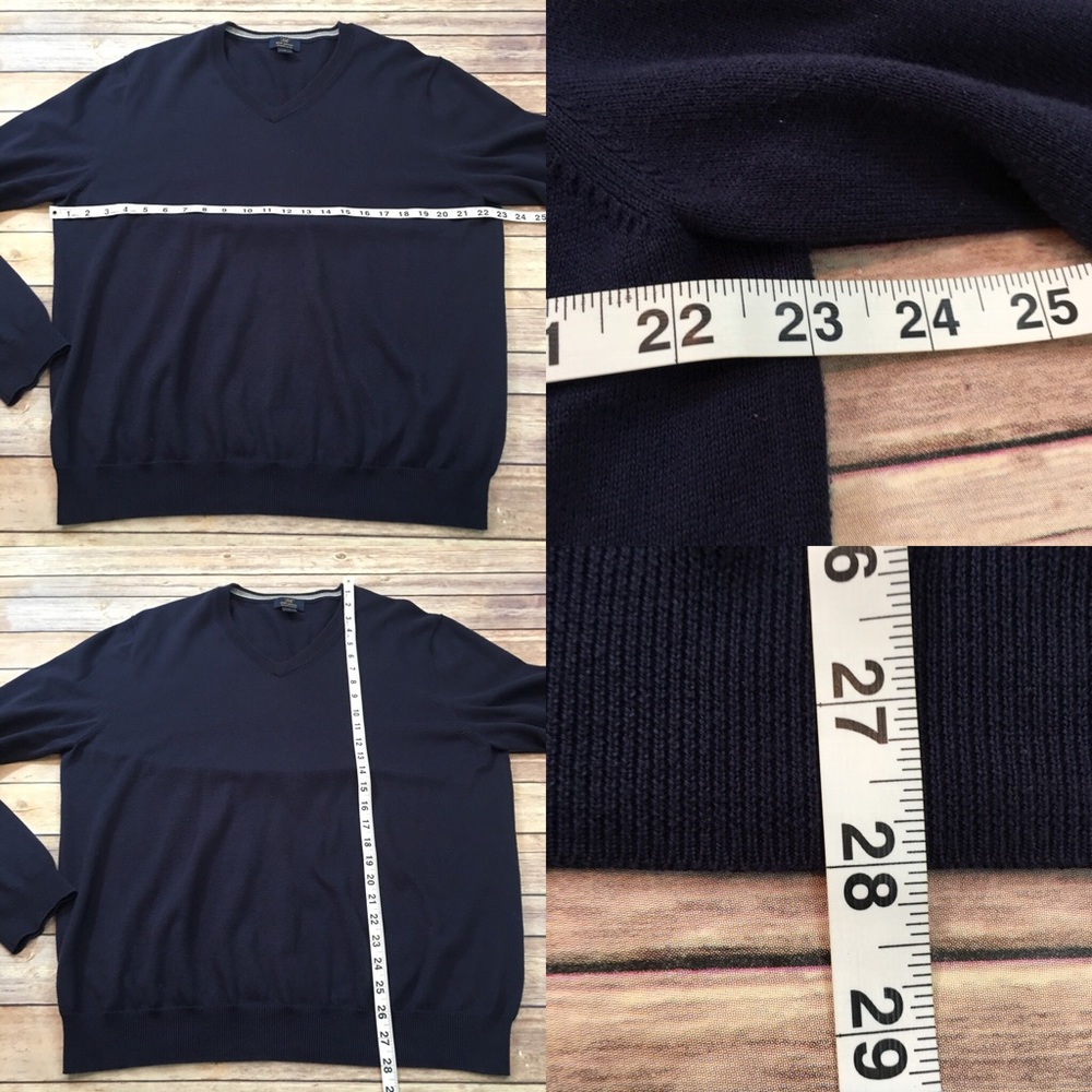 SOLD Sz Large Brooks Brothers Men’s V-Neck Sweater - Picture 2 of 8